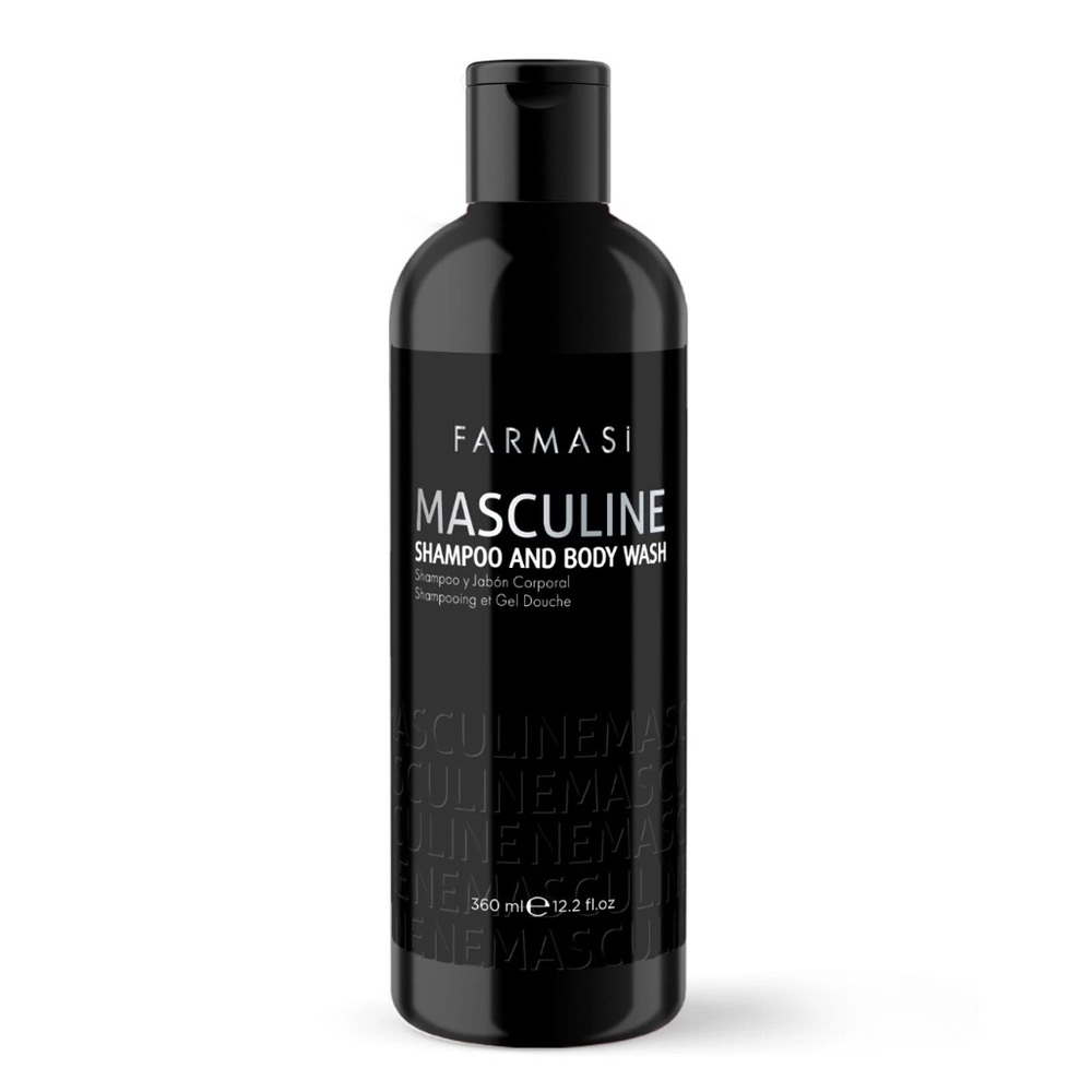 Farmasi Masculine Shampoo & Body Wash 360ml / 12.2 fl.oz. Sealed